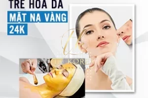 Trẻ hoá da mặt nạ vàng 24k